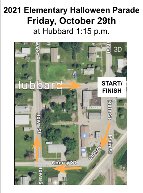 2021 Halloween Parade Route
