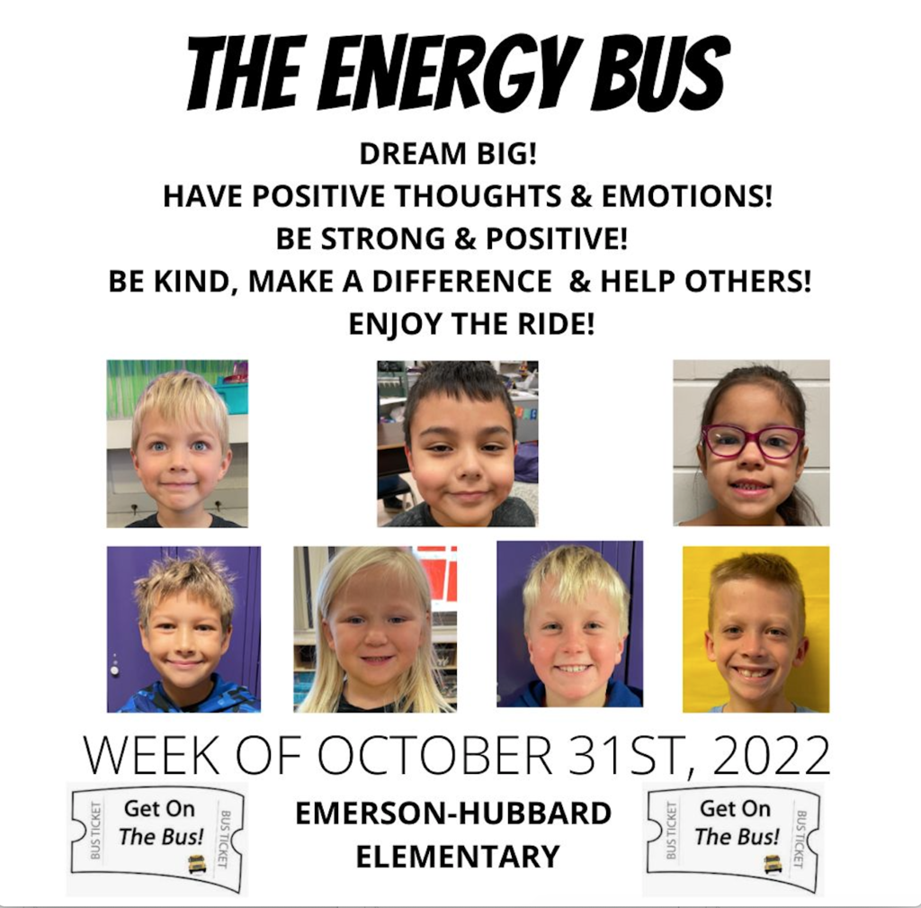 Energy Bus Students - Week of October 31st, 2022
