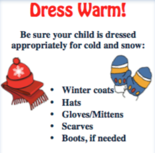 Dress Warm!  