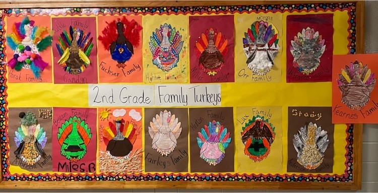 2022 2nd grade Family Turkeys 