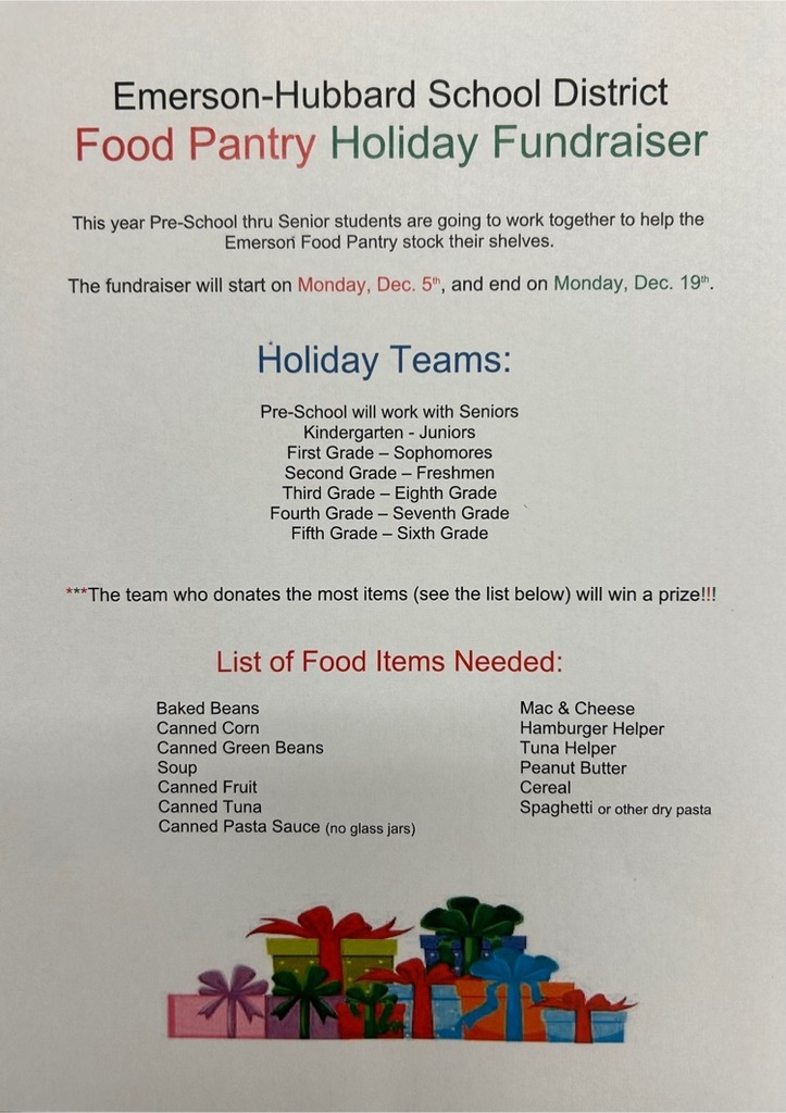 Food Pantry Holiday Fundraiser