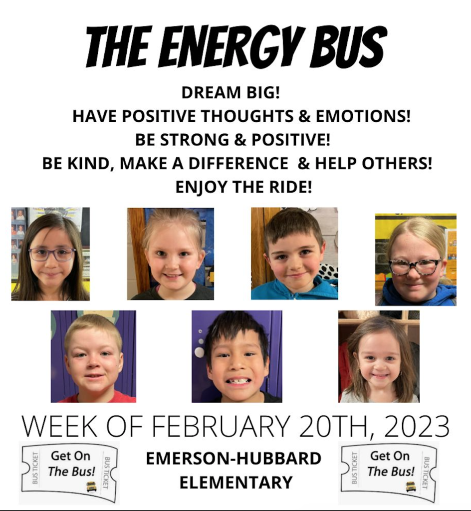 Energy Bus Students - Week of February 20, 2023