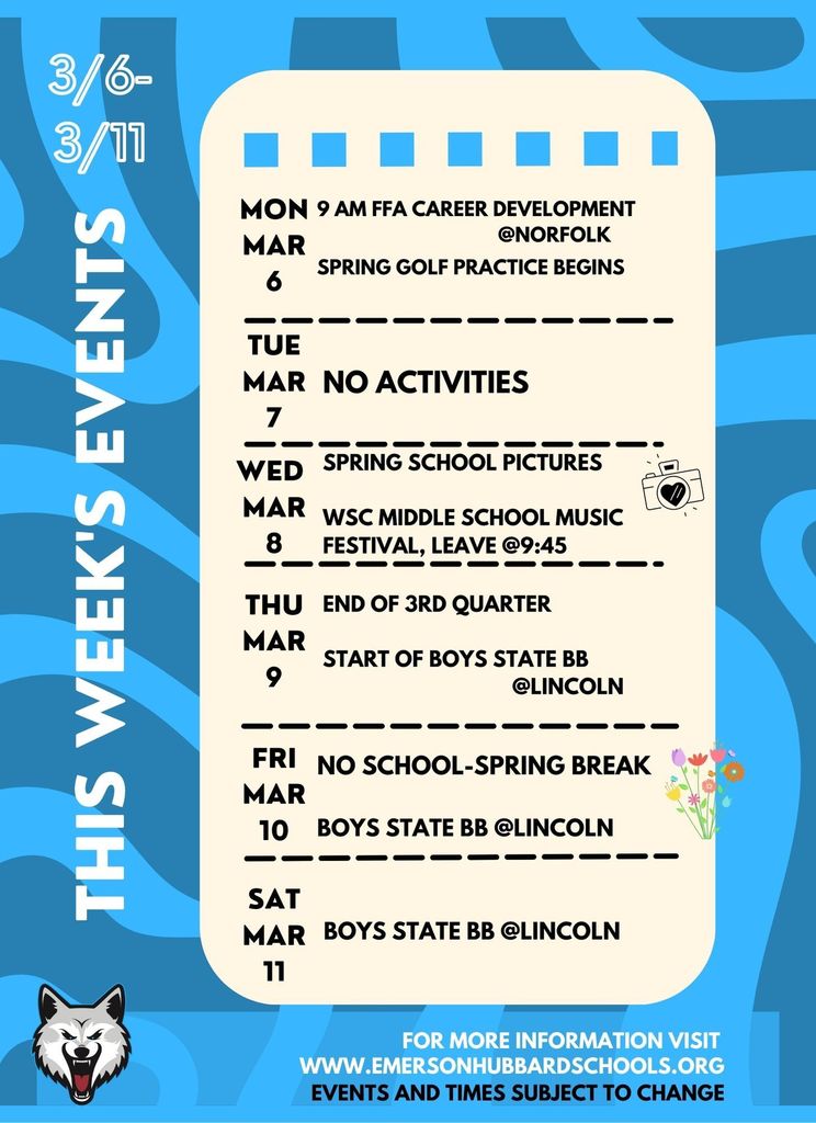 This Week's Events