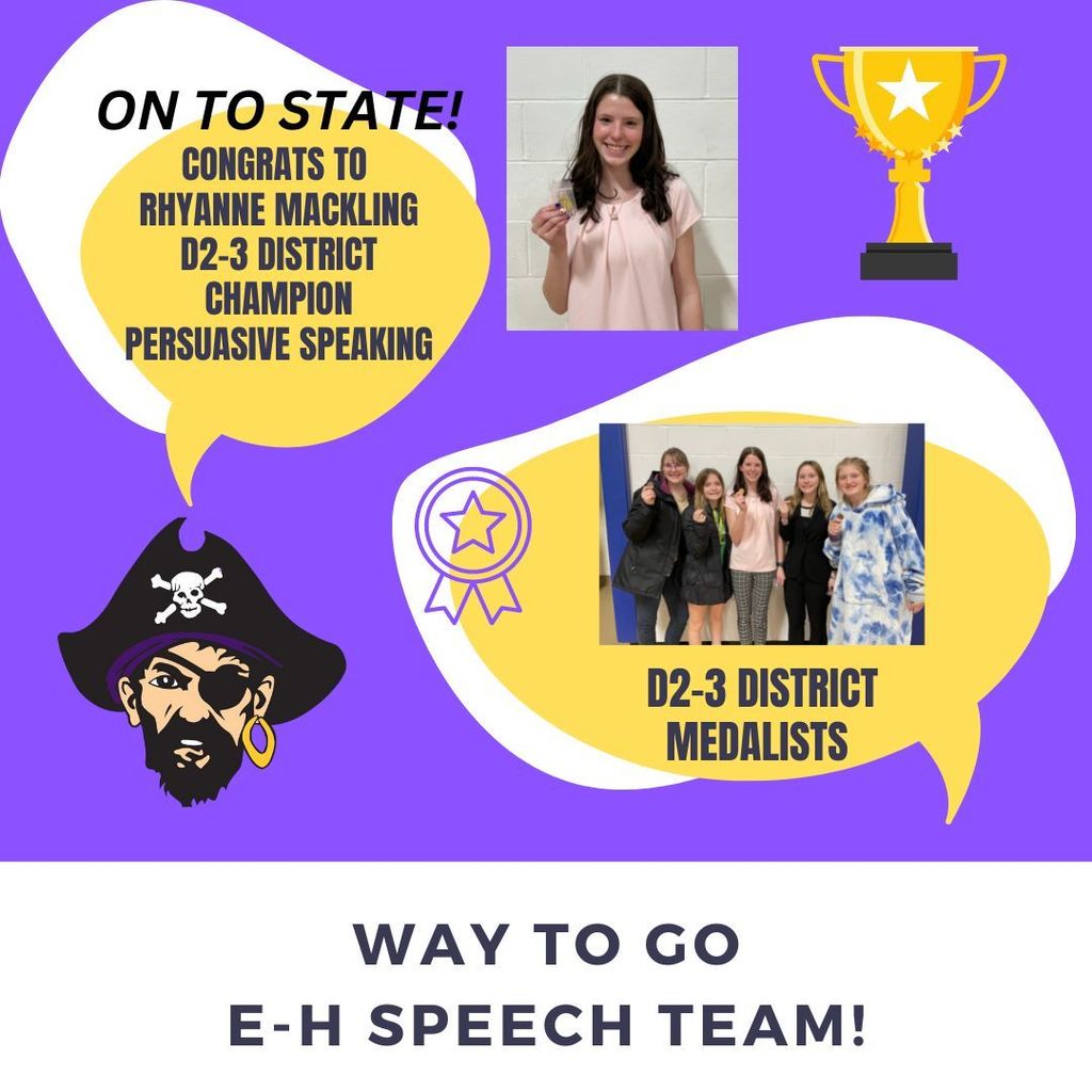 district speech medalists
